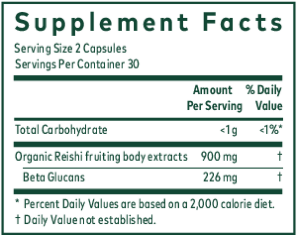 Organic Reishi Mushroom Capsules